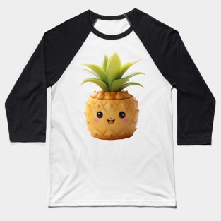 Cute Pineapple Buddy Baseball T-Shirt